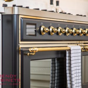 Modern black built-in hob with sleek design