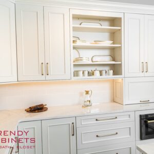 Closet system with custom organization, luxury European materials