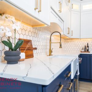 Modern kitchen countertop with sleek finish