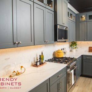 Sleek modern smoked cabinets for contemporary kitchens