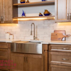 European style kitchen faucet with integrated sink