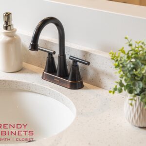 Modern bathroom faucet with sleek design