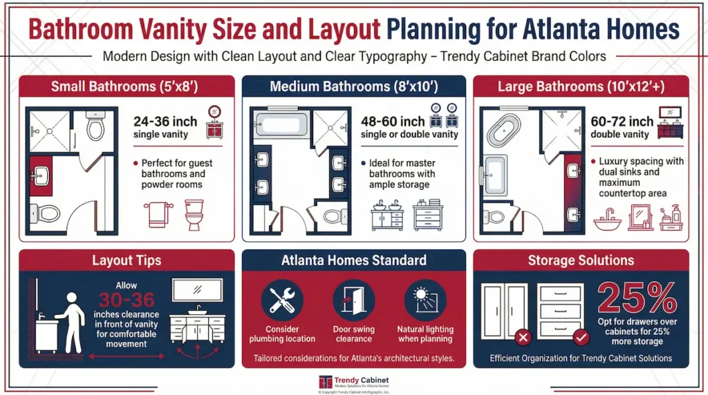 bathroom vanities and sizes