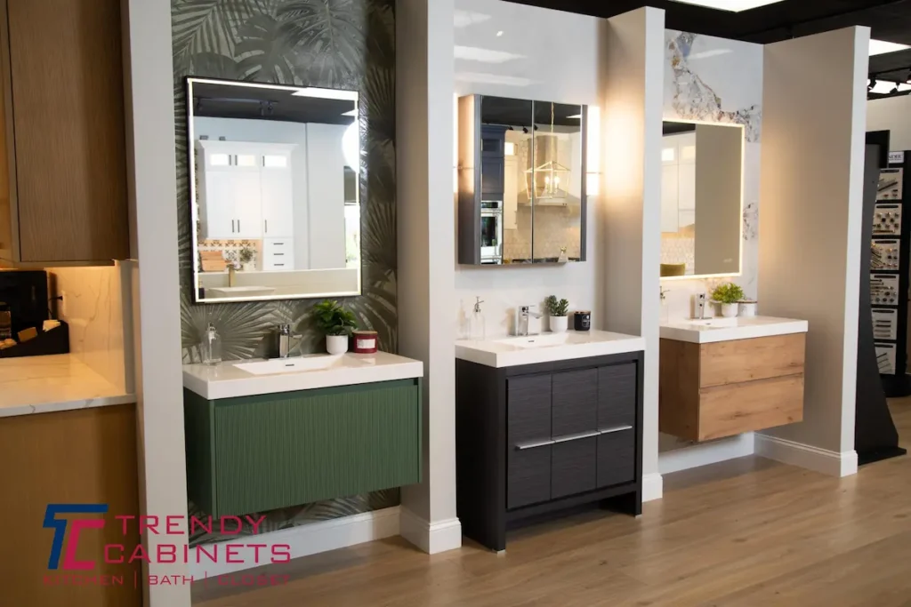 free standing and floating vanities
