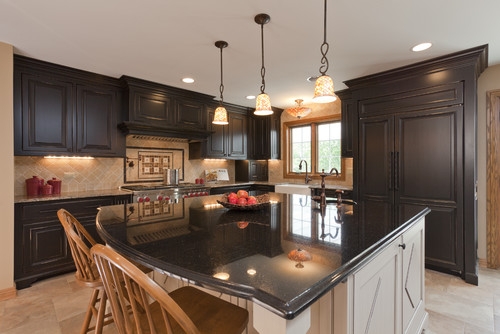 Built-in bar cabinetry that can inspire a coffee bar or beverage station